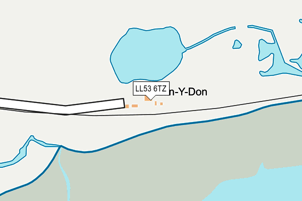 LL53 6TZ map - OS OpenMap – Local (Ordnance Survey)