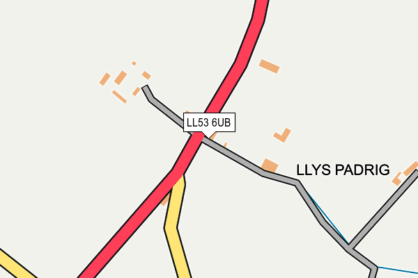 LL53 6UB map - OS OpenMap – Local (Ordnance Survey)