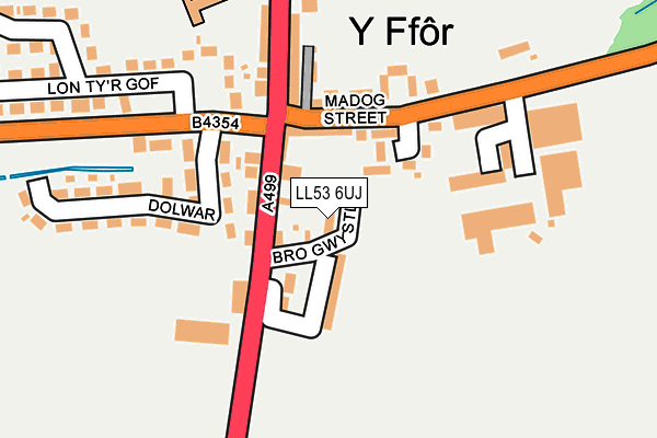 LL53 6UJ map - OS OpenMap – Local (Ordnance Survey)