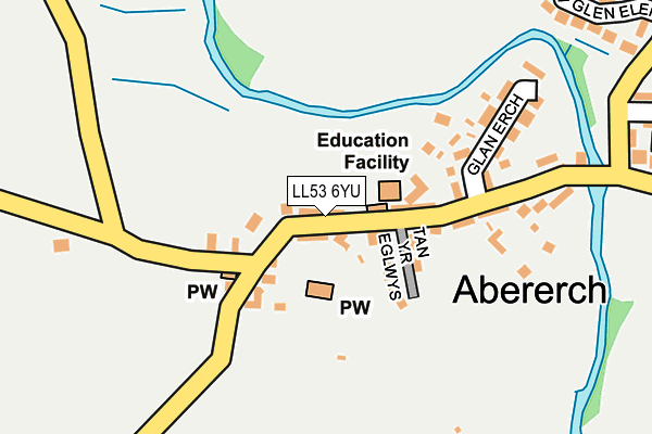 LL53 6YU map - OS OpenMap – Local (Ordnance Survey)