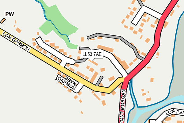 LL53 7AE map - OS OpenMap – Local (Ordnance Survey)