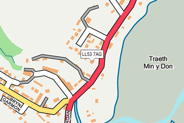 LL53 7AG map - OS OpenMap – Local (Ordnance Survey)