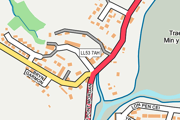 LL53 7AH map - OS OpenMap – Local (Ordnance Survey)