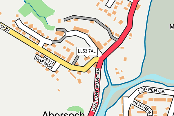 LL53 7AL map - OS OpenMap – Local (Ordnance Survey)