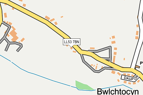 LL53 7BN map - OS OpenMap – Local (Ordnance Survey)