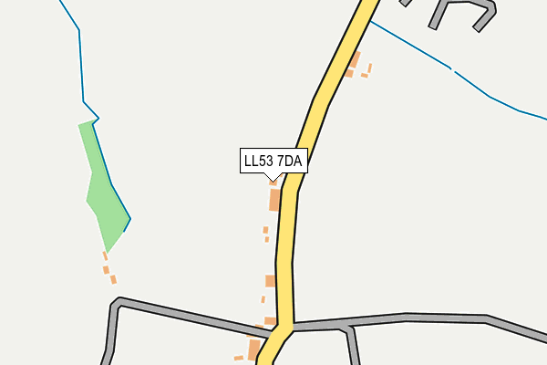 LL53 7DA map - OS OpenMap – Local (Ordnance Survey)