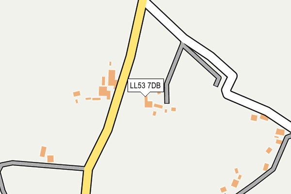 LL53 7DB map - OS OpenMap – Local (Ordnance Survey)