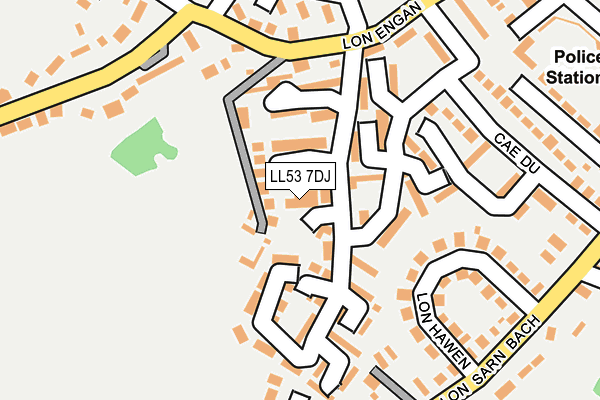 LL53 7DJ map - OS OpenMap – Local (Ordnance Survey)