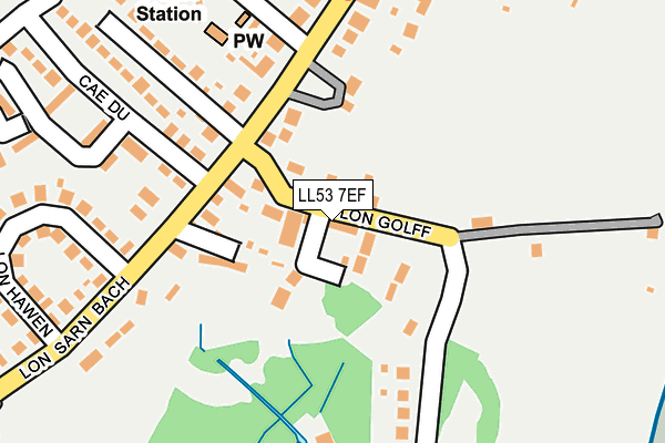 LL53 7EF map - OS OpenMap – Local (Ordnance Survey)