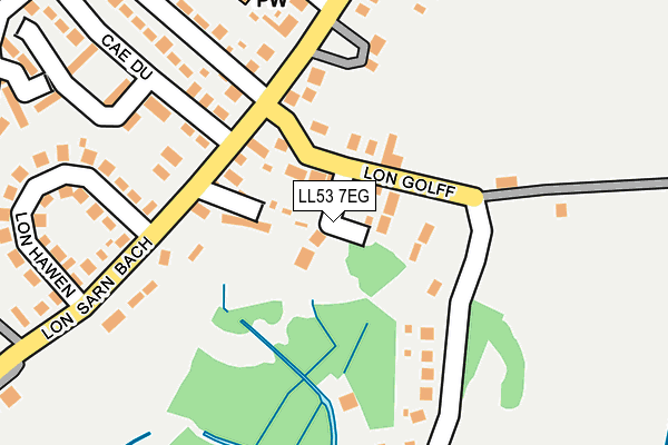 LL53 7EG map - OS OpenMap – Local (Ordnance Survey)
