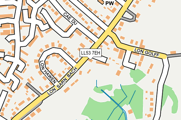 LL53 7EH map - OS OpenMap – Local (Ordnance Survey)