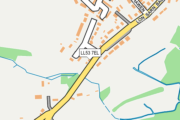 LL53 7EL map - OS OpenMap – Local (Ordnance Survey)