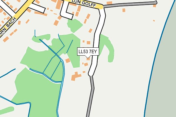 LL53 7EY map - OS OpenMap – Local (Ordnance Survey)