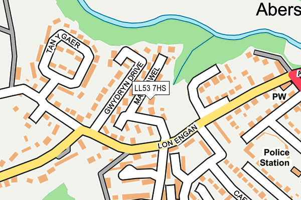 LL53 7HS map - OS OpenMap – Local (Ordnance Survey)