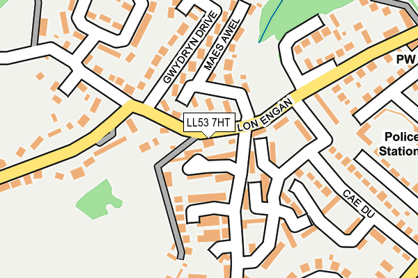 LL53 7HT map - OS OpenMap – Local (Ordnance Survey)