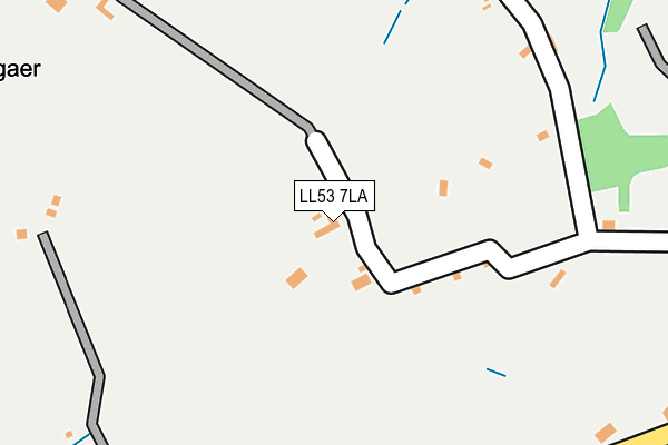 LL53 7LA map - OS OpenMap – Local (Ordnance Survey)