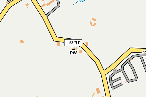 LL53 7LD map - OS OpenMap – Local (Ordnance Survey)