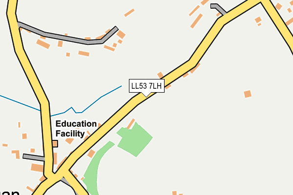 LL53 7LH map - OS OpenMap – Local (Ordnance Survey)