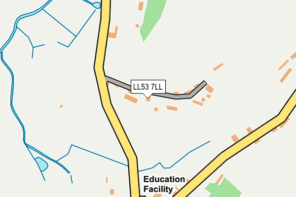 LL53 7LL map - OS OpenMap – Local (Ordnance Survey)