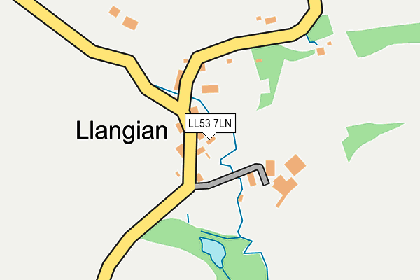 LL53 7LN map - OS OpenMap – Local (Ordnance Survey)