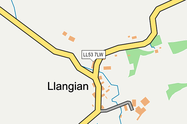 LL53 7LW map - OS OpenMap – Local (Ordnance Survey)