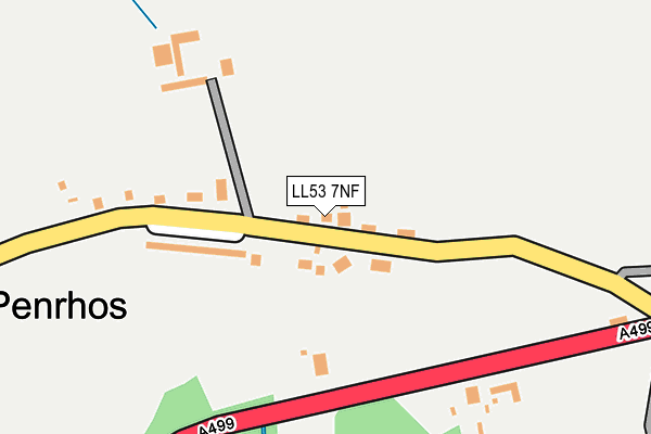LL53 7NF map - OS OpenMap – Local (Ordnance Survey)