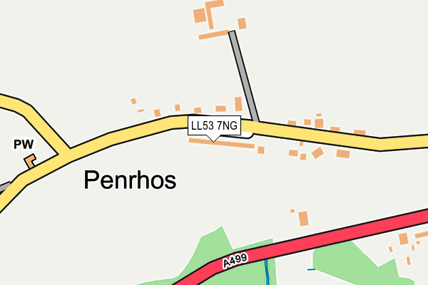 LL53 7NG map - OS OpenMap – Local (Ordnance Survey)