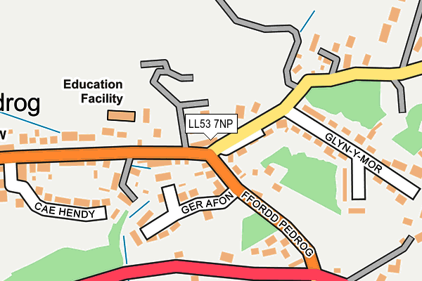LL53 7NP map - OS OpenMap – Local (Ordnance Survey)