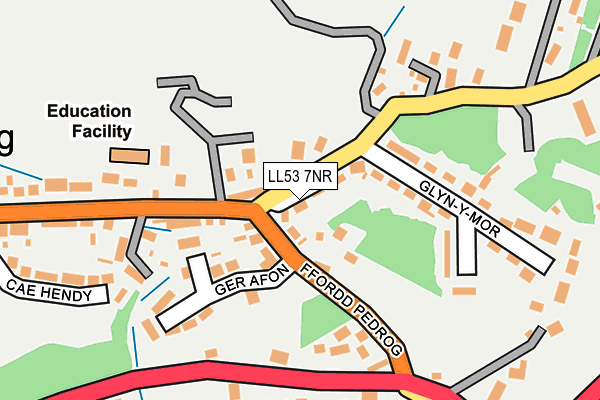 LL53 7NR map - OS OpenMap – Local (Ordnance Survey)