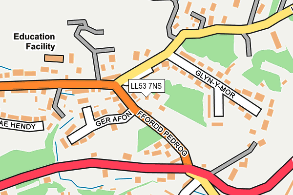 LL53 7NS map - OS OpenMap – Local (Ordnance Survey)