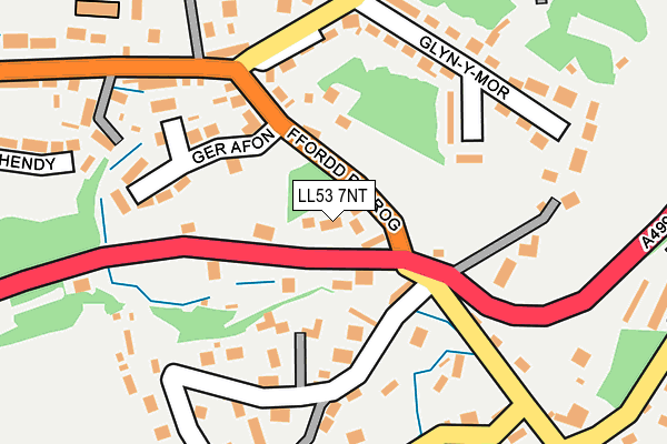 LL53 7NT map - OS OpenMap – Local (Ordnance Survey)