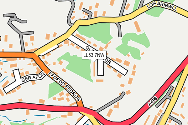 LL53 7NW map - OS OpenMap – Local (Ordnance Survey)