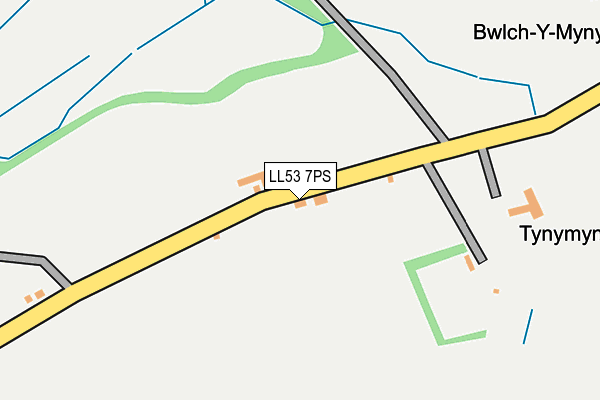 LL53 7PS map - OS OpenMap – Local (Ordnance Survey)