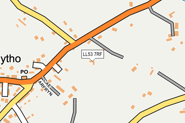 LL53 7RF map - OS OpenMap – Local (Ordnance Survey)