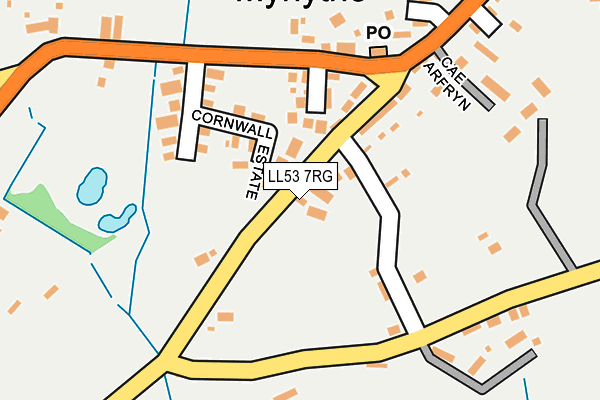 LL53 7RG map - OS OpenMap – Local (Ordnance Survey)