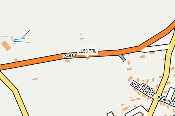 LL53 7RL map - OS OpenMap – Local (Ordnance Survey)
