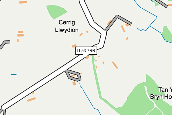 LL53 7RR map - OS OpenMap – Local (Ordnance Survey)
