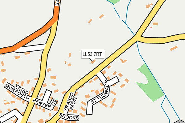 LL53 7RT map - OS OpenMap – Local (Ordnance Survey)