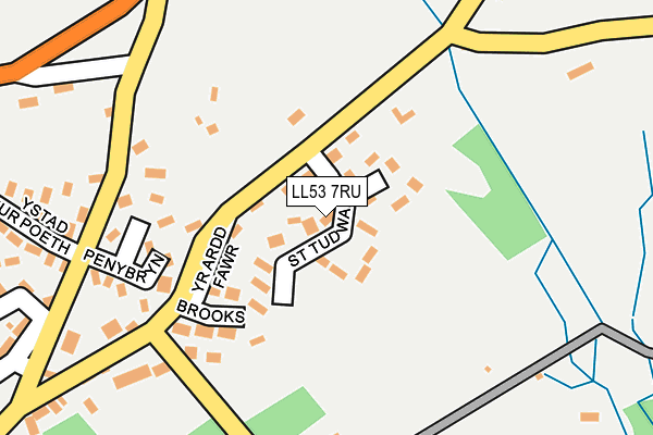 LL53 7RU map - OS OpenMap – Local (Ordnance Survey)