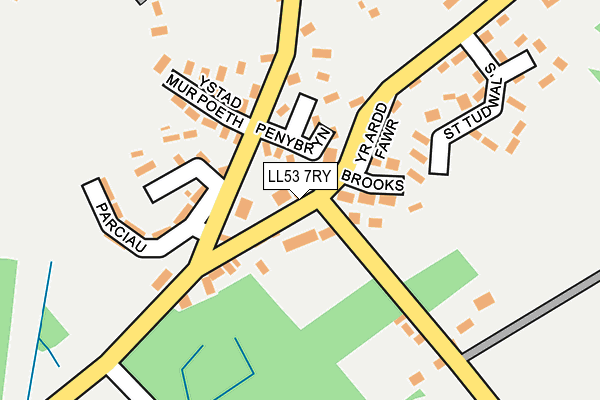 LL53 7RY map - OS OpenMap – Local (Ordnance Survey)