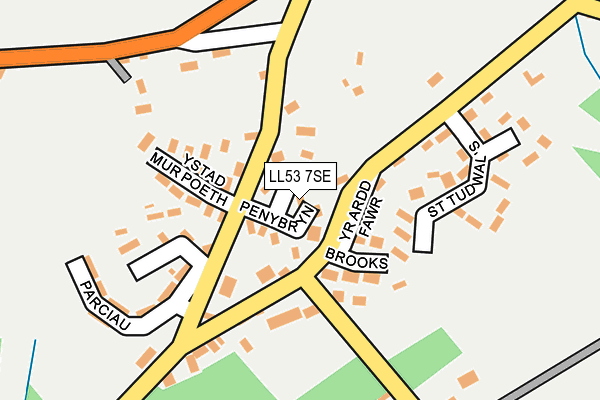 LL53 7SE map - OS OpenMap – Local (Ordnance Survey)