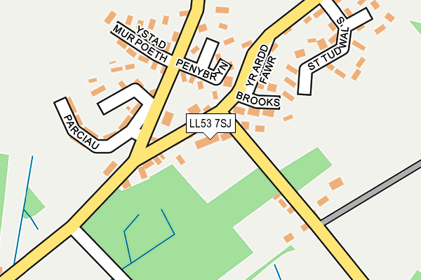 LL53 7SJ map - OS OpenMap – Local (Ordnance Survey)