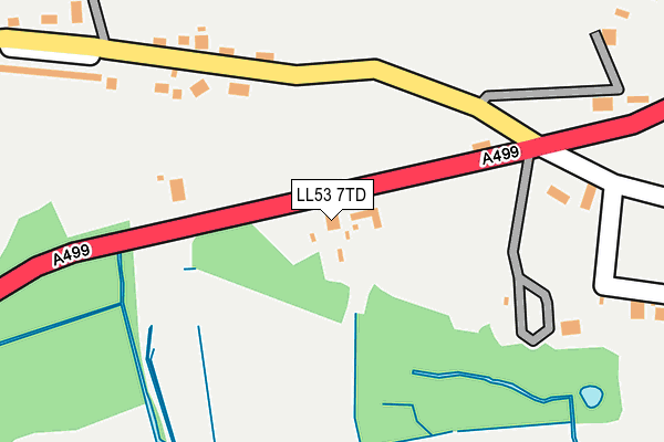 LL53 7TD map - OS OpenMap – Local (Ordnance Survey)