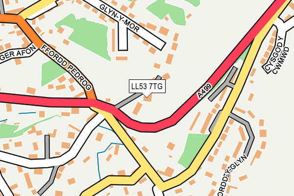 LL53 7TG map - OS OpenMap – Local (Ordnance Survey)