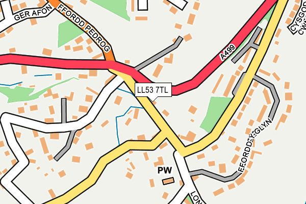 LL53 7TL map - OS OpenMap – Local (Ordnance Survey)