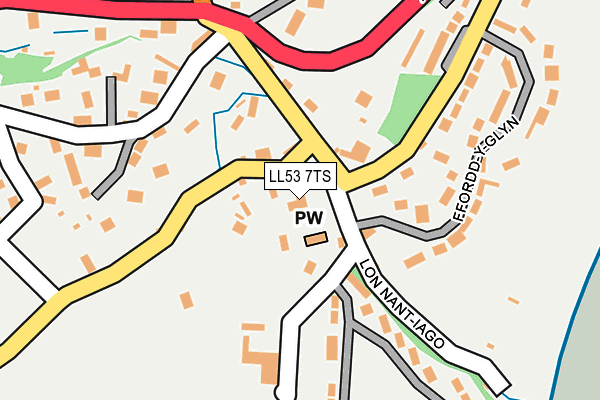 LL53 7TS map - OS OpenMap – Local (Ordnance Survey)