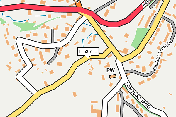 LL53 7TU map - OS OpenMap – Local (Ordnance Survey)