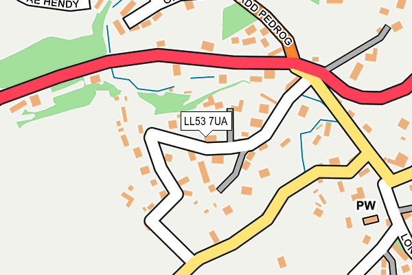 LL53 7UA map - OS OpenMap – Local (Ordnance Survey)