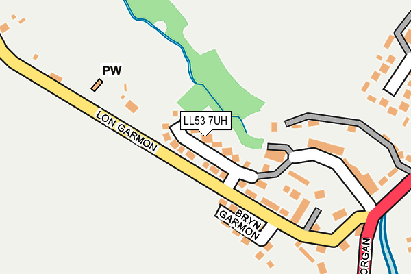LL53 7UH map - OS OpenMap – Local (Ordnance Survey)