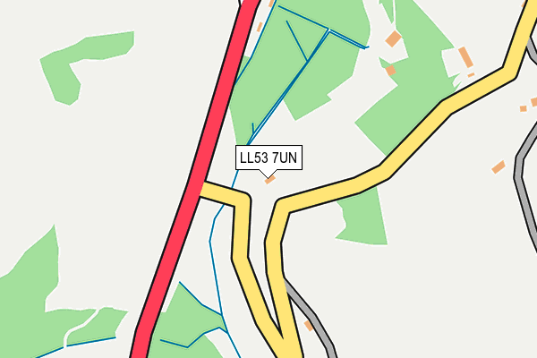 LL53 7UN map - OS OpenMap – Local (Ordnance Survey)